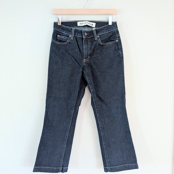 Vintage GAP Ultra Low Rise Bootcut Capri Stretch 4R Denim Jean Cotton‎ Button - Picture 1 of 10
